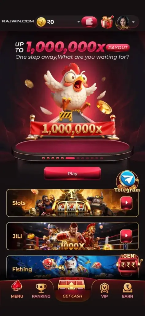RajLuck Game disclaimer page with APK download and user safety information